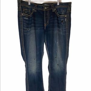 Women’s size 18 Distressed Silver Brand Jeans